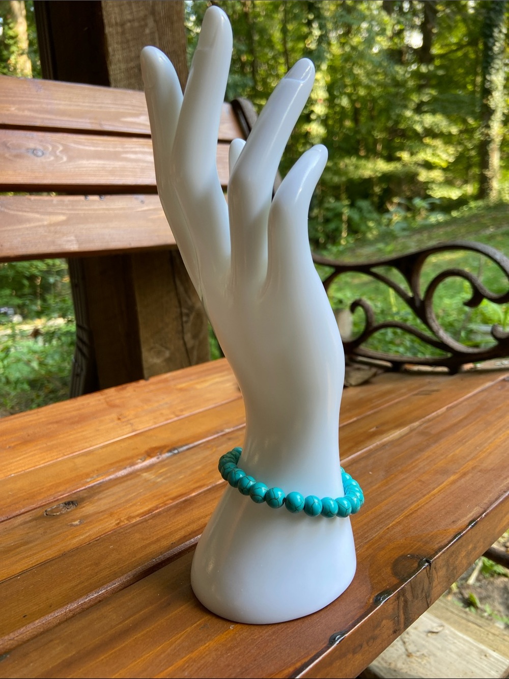 Turquoise Beaded Stretch Bracelet